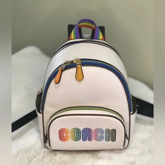 Mini Court Backpack With Rainbow Coach